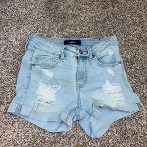 Aeropostale Light Wash High Rise Shorts